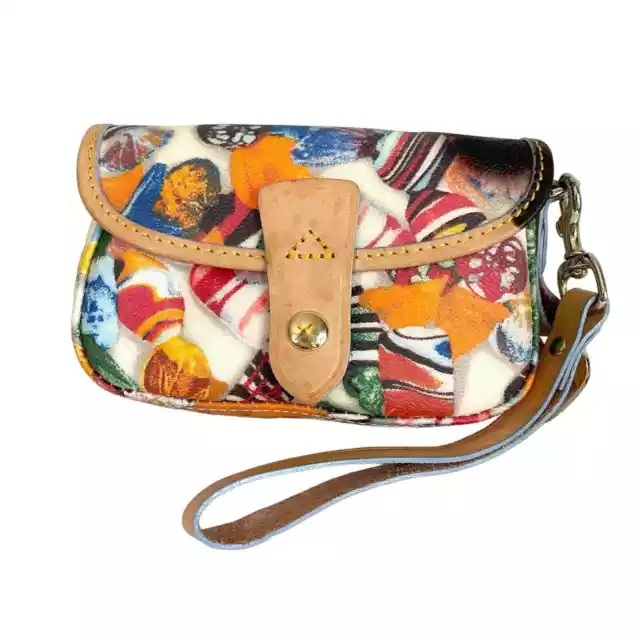 Dooney & Bourke Leather Small Snap Button Candy Wristlet