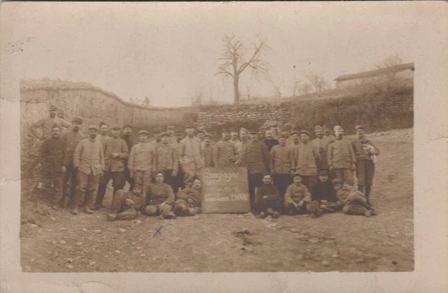 CPA MILITARIA carte photo - groupe militaires 168 eme Reg 2 eem BT