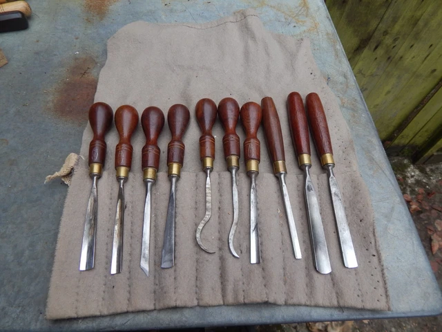 VINTAGE SET OF Marples carving chisels & gouges £106.00 - PicClick UK
