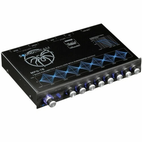 Soundstream Equalizer, MPQ-7B 7 Band Equalizzatore Grafico Segnale Processore Eq