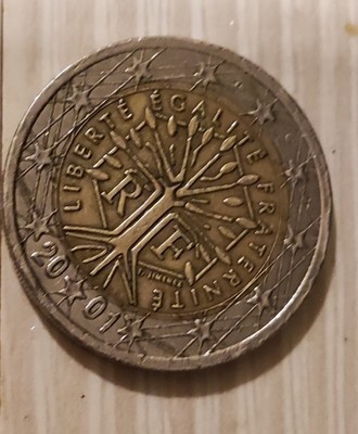 1 euro liberte egalite fraternite 2001