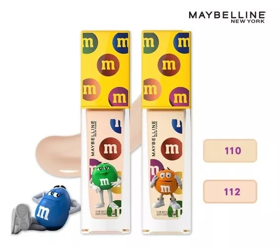 [MAYBELLINE NEW YORK x M&M'S] Fit Me Matte + Poreless Liquid Foundation 30ml NEW