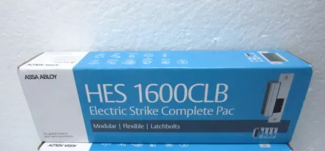 ASSA ABLOY hes 1600-CLB-630 Complete Electric Strike for Latchbolt Lock [CTSL]