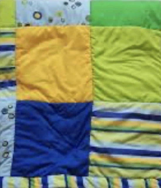 Jako O Steppdecke Tagesdecke blau/grün 220 X 140cm TOP