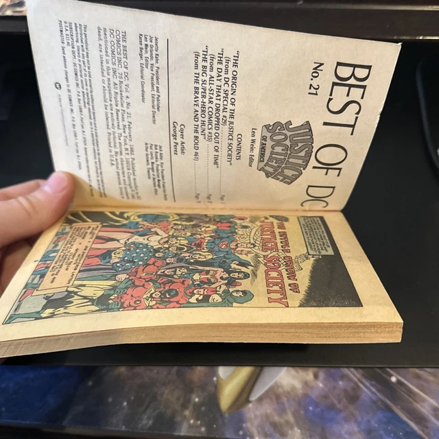 1982 BEST OF DC Comics BLUE RIBBON DIGEST #21, JUSTICE SOCIETY OF AMERICA! 3