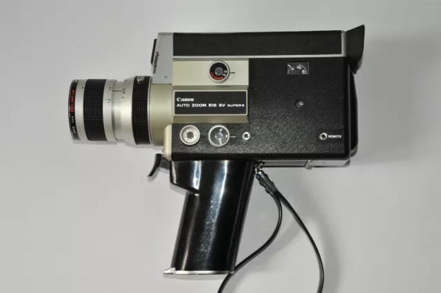 CÁMARA DE PELÍCULA CANON Auto Zoom 518 SV JAPÓN Super 8 para RESTAURACIÓN