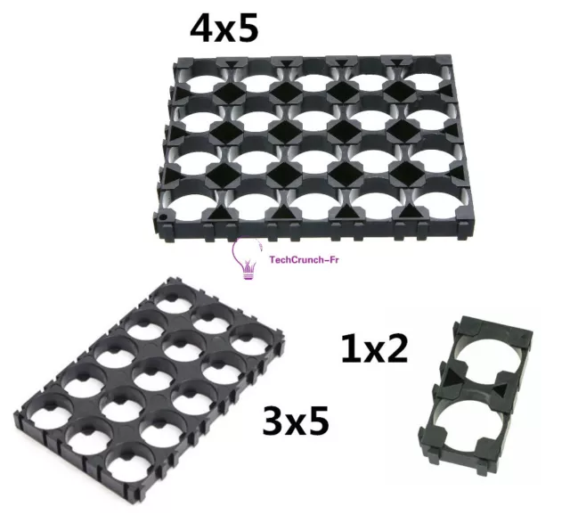 1/2/10Pcs Plastic Battery 1x2 3x5 4x5 Cell Spacer Shell Pack Heat Holder F