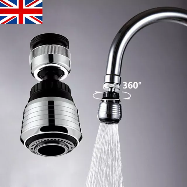 360° Rotate Swivel Water Saving Tap Aerator Diffuser Faucet Nozzle Filter HQ UK