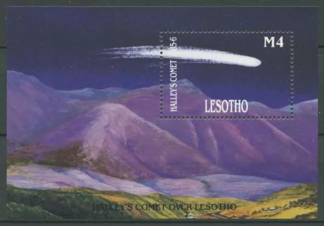 Lesotho 1986 Halleyscher Komet Block 32 postfrisch (C27188)