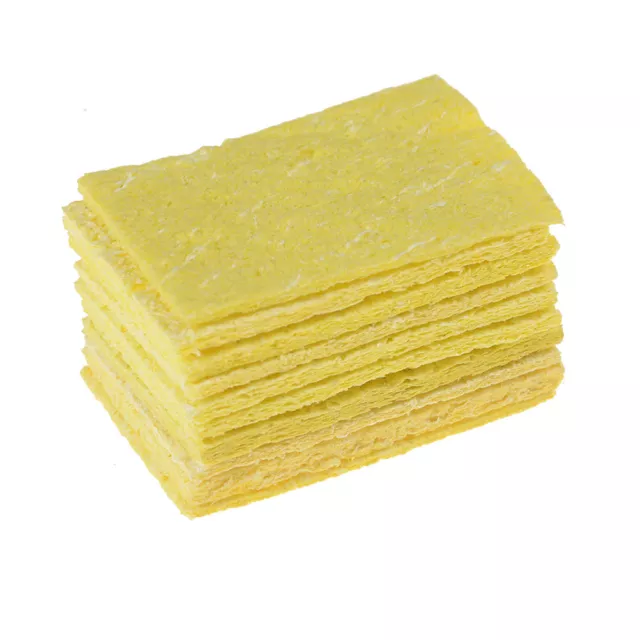 10Pcs High Temperature Sponge Clean Clear Tin Welding Soldering Iron 4*6cm G RU