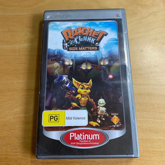 Sony PSP Game - Australian Variant - Ratchet & Clank Size Matters Platinum