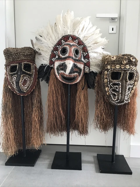 Kult Masken, Alte Zeremonie-Maske aus Papua Neuguinea