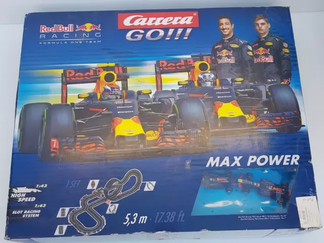 Carrera Go!!! Red bull Max Power Formula one, Vintage slot cars complete set