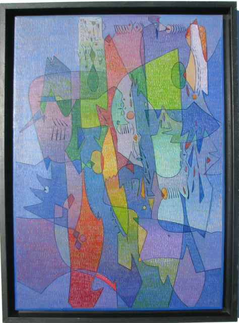 Vincenzo BALSAMO (Brindisi 1935) Percezioni cromatiche Olio su tela cm70x50 2007