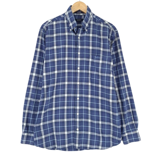 Chemise Simms Homme à Carreaux Bleus – Manches Courtes, Boutonnée, Légère Et Respirante – Taille M
