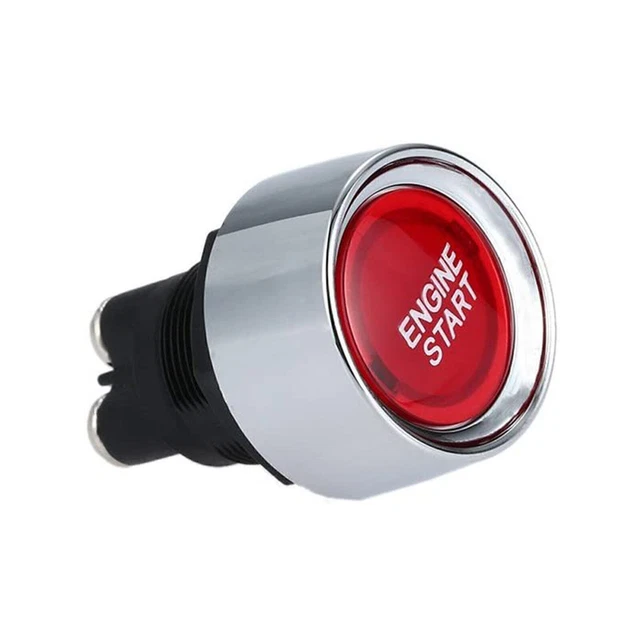 Interruttore Avviamento Auto 12V LED Rosso - Pulsante Metallico 19mm - Per Camion E Barche - Foto 8