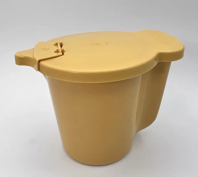 Vintage Tupperware 574-12 Harvest Gold Yellow Flip Top Creamer