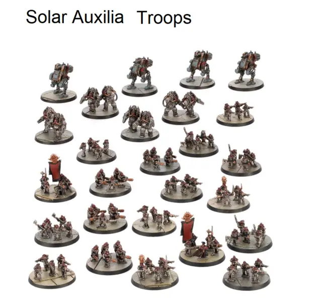 Warhammer Legions Imperialis: Solar Auxilia Infantry Horus Heresy Epic NO BOX