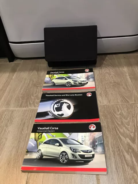 Vauxhall Corsa Owners Manual Handbook Pack  2010-2015 Petrol / Diesel Models