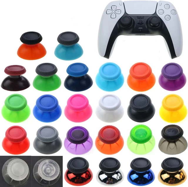 2 Pcs Analog Joystick Stick Caps Mushroom Button Thumbstick Thumb Cap for PS5 C