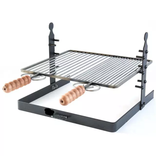 Grille Barbecue en Fer Réglable En Hauteur à Partir De 40 CM pour Barbecue BBQ