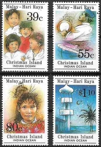 Timbres Folklore Christmas 289/292 ** (73305FB)