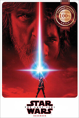 The Last Jedi Star Wars V2 Movie Original Cinema Art Print Premium Poster