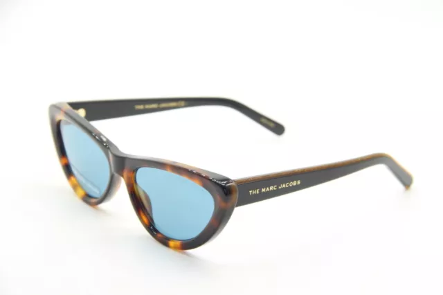 New Marc Jacobs 457/S 581Ku Havana Blue Authentic Sunglasses Frame W/Case 55-17
