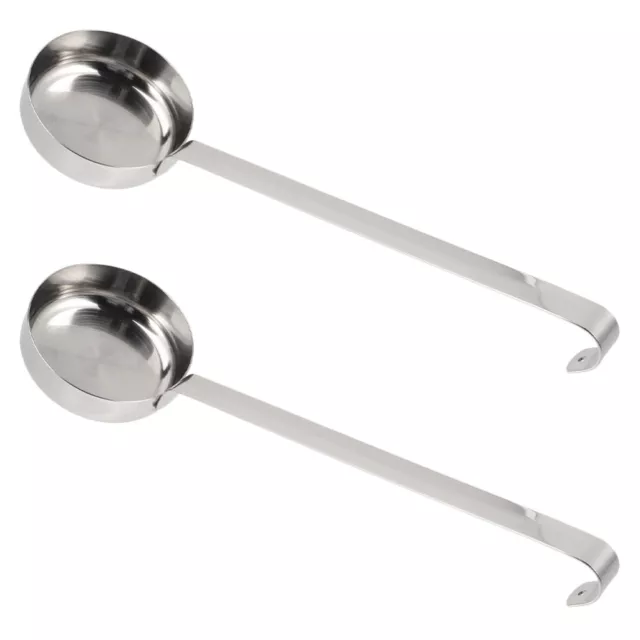 2 Pcs Cuillère À Sauce Pizza Plate Nourriture Cuillere Doseuse Cuillères Soupe