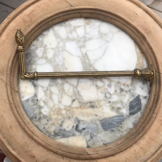 Vintage French Antique Brass Drapery Curtain Holdback Towel Hook Victorian 7 ½”