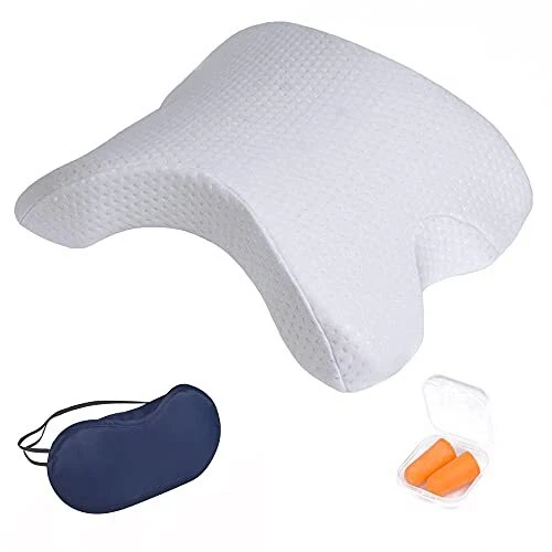 ALEVMOOM Cuddle Pillow for Couples Memory Foam Neck Cervical Pillow Cuddling ...