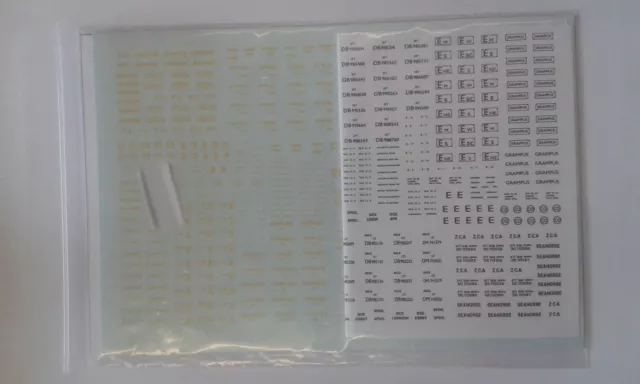 Decals for BR 1948-65 Engin. Dept. Wagons Modelmaster MMBR303 2