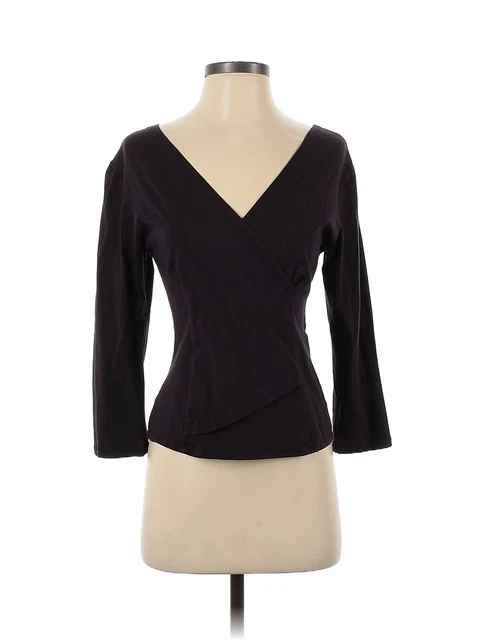 Luna Luz Women Purple 3/4 Sleeve Top S