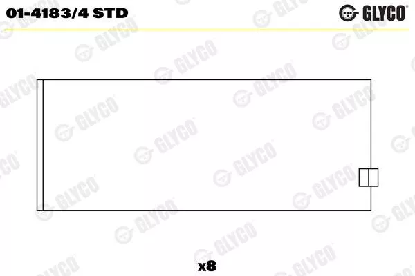 GLYCO Pleuellager 01-4183/4 STD für FORD