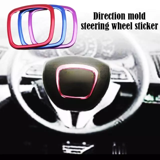 Car Direction Mold Steering Wheel Sticker Steering Frame_ Wheel Trim` E1K0