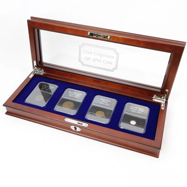 The Rare Cent Coin Collection: Four Circulated Coins from 1809 trough 1873