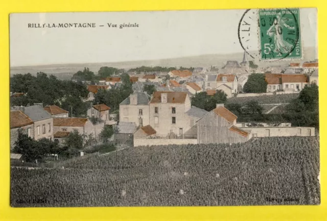 cpa FRANCE Champagne 51 - RILLY la MONTAGNE (Marne) Vue Générale VIGNOBLE VIN