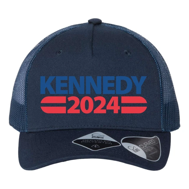 KENNEDY 2024 ELECTION Logo Atlantis RFK Robert Jr 5Panel Trucker Navy