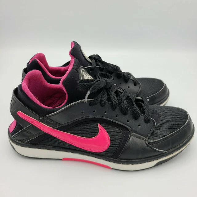 Nike Huarache Womens Black Pink Dance Low Top Active Sneakers 7.5