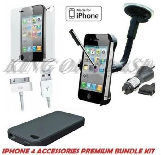7 X ACCESSORY PREMIUM BUNDLE KIT FOR IPHONE 4 4S 16GB 32GB - Mobile & PDA Acc.