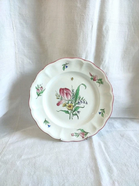 ANCIEN GRAND VASE en Céramique Monaco Cérart à Décor Floral EUR 140,00