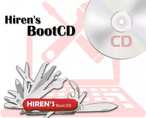 Hiren's Hirens Boot 15.2 Repair Disc CD DVD + Password Reset for XP Vista 7 8 10