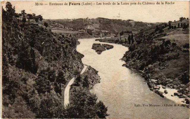 CPA AK Env. de FEURS - Les bords de la Loire near du Chateau (459483)