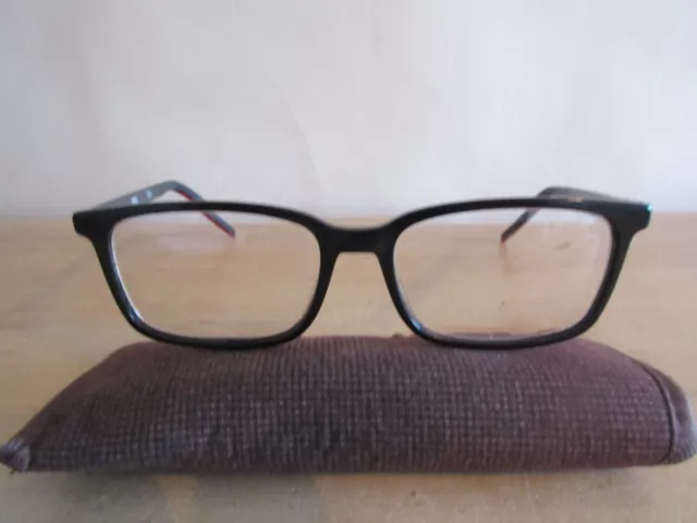 Hugo Boss HG1029 Spectacles Glasses Frames - Black with red inset on arms