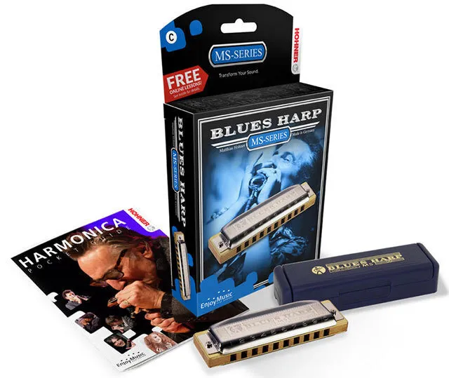 Hohner MS Series Blues Harp Harmonica in the Key of Ab