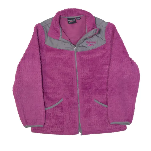 REEBOK Fleece Jacket Pink Girls L
