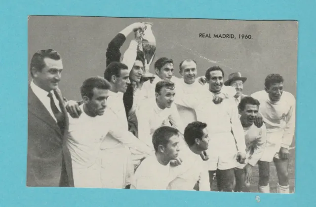 Football - D. C. Thomson - Football Team Card - Real Madrid Of 1960  -  1961
