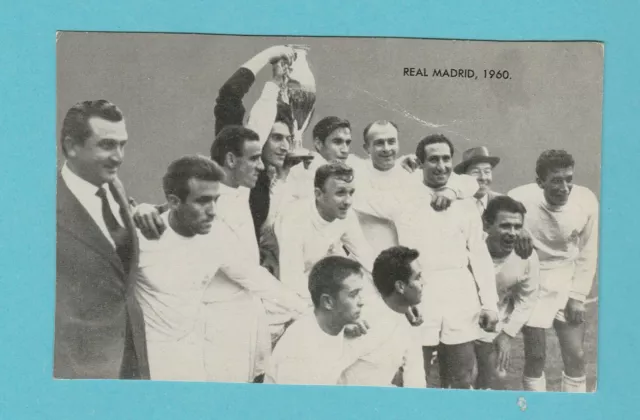 Football - D. C. Thomson - Football Team Card - Real Madrid Of 1960  -  1961