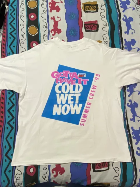 1993 vintage Pepsi Gotta have it cold wet summer crew shirt sz XL