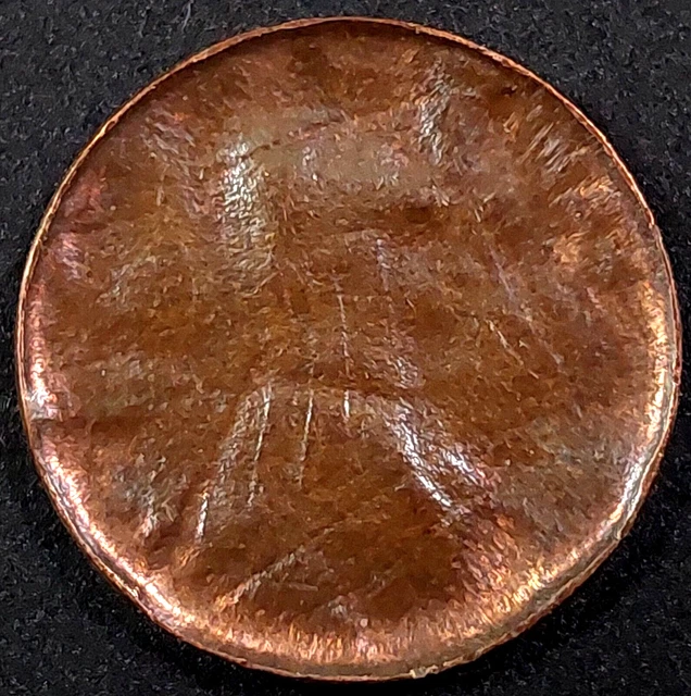 ND Lincoln Cent, US Mint error coin! Struck thru capped die, full brockage!